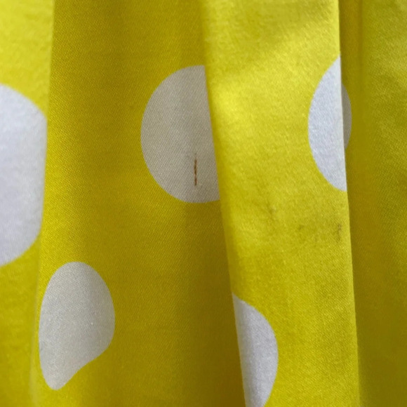Pink Tartan Yellow  Polka Dot Skirt, size 2 - Picture 6 of 8